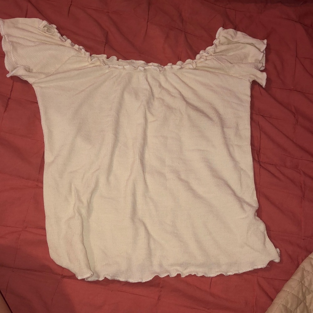 Off the shoulder crop top